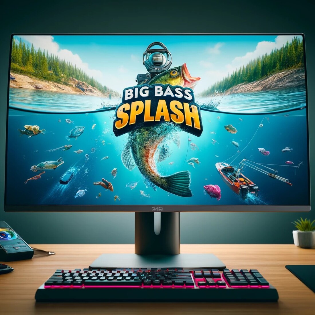 Interfaccia del gioco Big Bass Splash